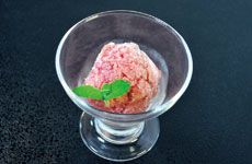 Strawberry sherbet